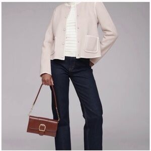 Bagatelle Collection Chic Cream Women's Cardigan Size M NWT